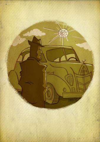 ilustracion El sueño eterno: Marlowe se marcha