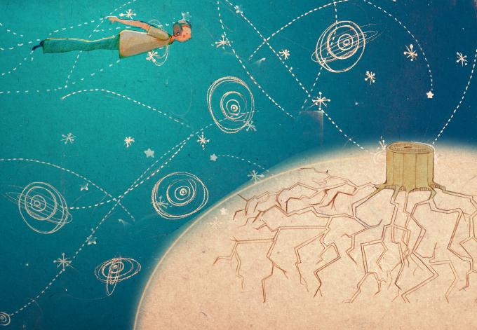 ilustracion El principito: Los hombres sin raíces