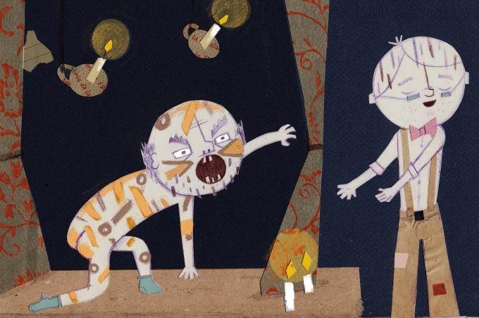 ilustracion Las aventuras de Huckleberry Finn: La representación de «El camelopardo del rey» o «La realeza sin par»