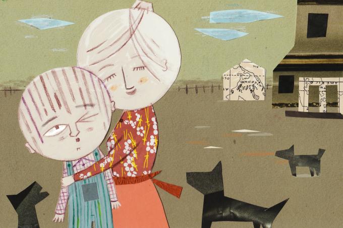 ilustracion Las aventuras de Huckleberry Finn: La granjera confunde a Huck con su sobrino que hace años que no ve