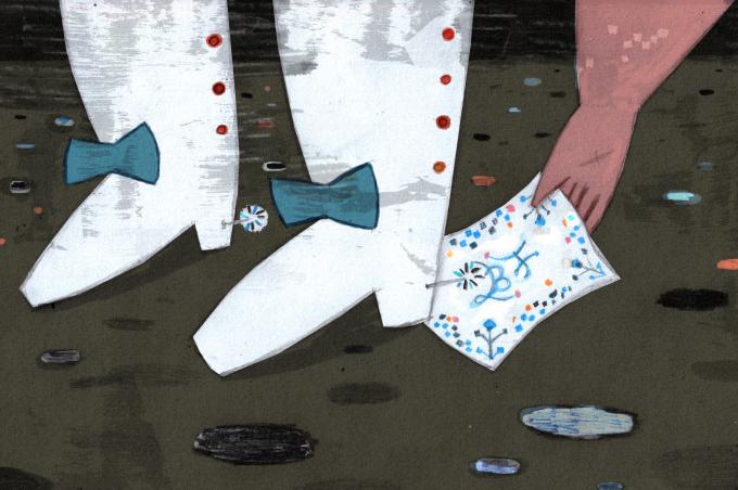 ilustracion Los tres mosqueteros: El pañuelo de Aramis