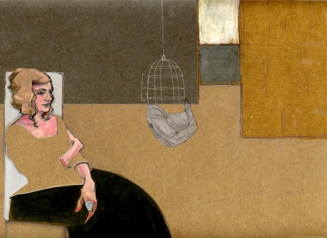 ilustracion Poesía de Francisco de Quevedo: Retrato de Lisi que traía en una sortija