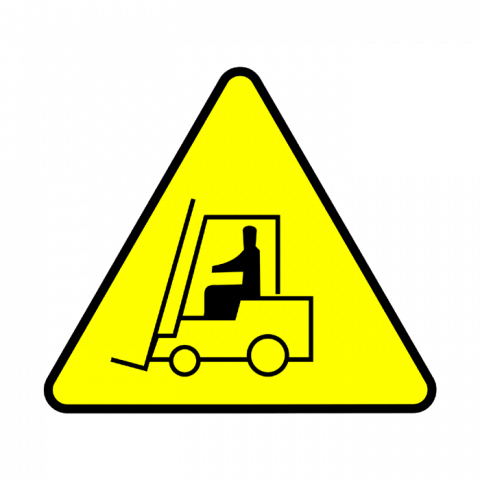 ilustracion Peligro: Tránsito de maquinaria