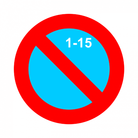 ilustracion Estacionamiento prohibido la primera quincena