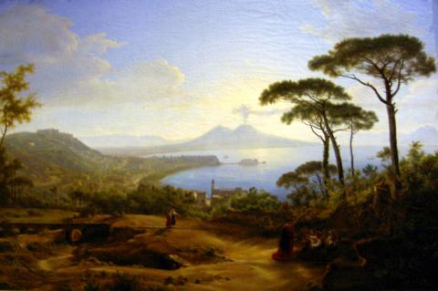 image Pintura Nápoles, Vista de Posillipo de Louise Josephine Sarazin De Belmont