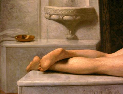 image Obra El Masaje de Edouard Debat Ponsan