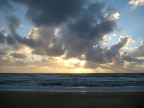 image Atardecer en la playa del cabo Ferret (Francia)