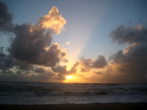 image Atardecer en la playa del cabo Ferret (Francia)