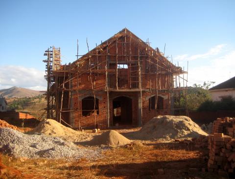 image Casa en construcción en Madagascar