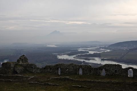 image Vistas del río Buna y del río Drin desde la Fortaleza Rozafa, Shkoder, Albania