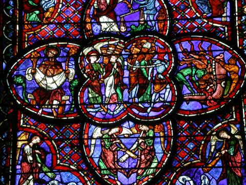 image Vidriera del Apocalipsis de la Catedral de Bourges, Francia