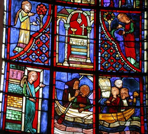 image Vidriera de María Egipciaca de la Catedral de Bourges, Francia