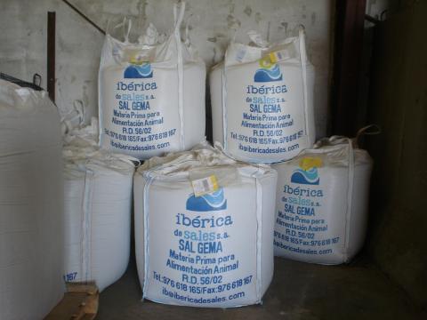 image Sal gema en big bags para alimentación del ganado