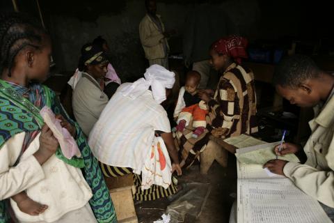 image Registro de las vacunaciones, Etiopía