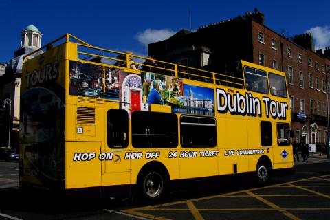 image Autobús turístico en Dublín, Irlanda