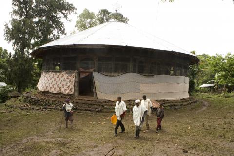 image Exterior del monasterio de Debre Maryam, Etiopía