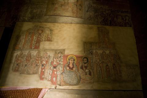 image Virgen María y Jesús, monasterio Kibran Gabriel, Etiopía