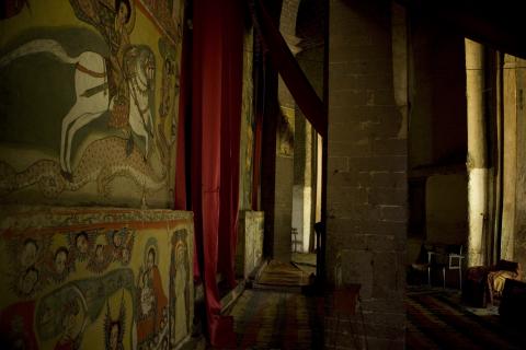 image Interior del monasterio Kibran Gabriel, Etiopía
