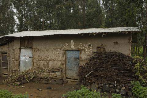 image Casa de adobe en Wolleka, Etiopía