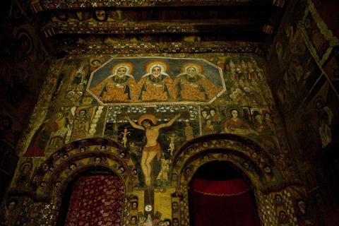 image Santísima Trinidad y Cristo en el monasterio Debre Birhan Selassie, Etiopía