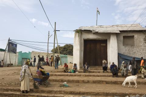 image Mercado de chat frente a la Puerta de Erer en Harar, Etiopía