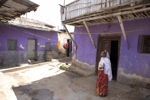 image Patio de una casa típica de Harar, Etiopía