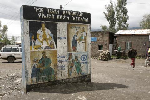 image Anuncio sobre sanidad para mujeres y niños en Lalibela, Etiopía