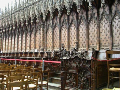 image Sillería del coro de la Catedral de Amiens, Francia