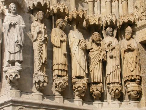 image Jambas del portal de San Fermín de la Catedral de Amiens, Francia