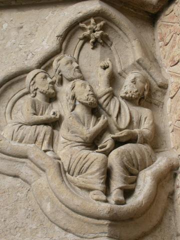 image Cuadrifolios del portal de la Madre de Dios de la Catedral de Amiens, Francia