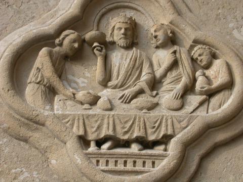 image Cuadrifolio del portal de la Madre de Dios de la Catedral de Amiens, Francia