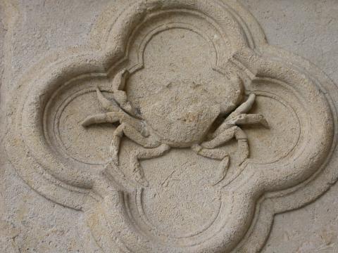 image Cuadrifolio del portal de San Fermín de la Catedral de Amiens, Francia