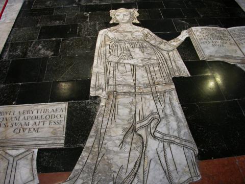 image Taracea del pavimento de la Catedral de Siena, Italia