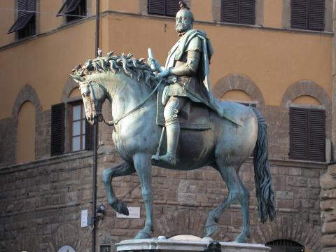 image Escultura ecuestre de Cosme de Médici o Cosme el Viejo, Florencia, Italia