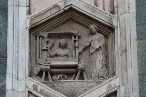 image Relieve del Campanile de la Catedral de Florencia, Italia