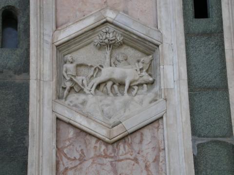 image Relieve del Campanile de la Catedral de Florencia, Italia