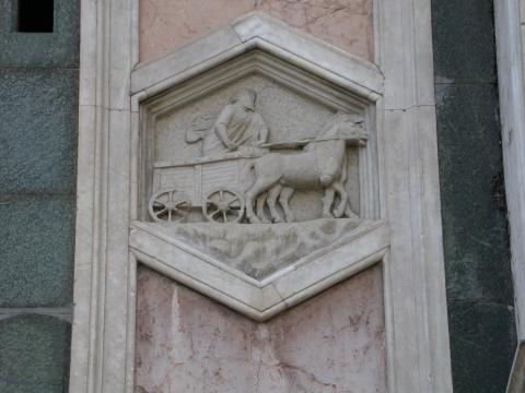 image Relieve del Campanile de la Catedral de Florencia, Italia