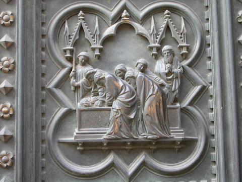 image Cuarterón de la puerta sur del Baptisterio, Florencia, Italia
