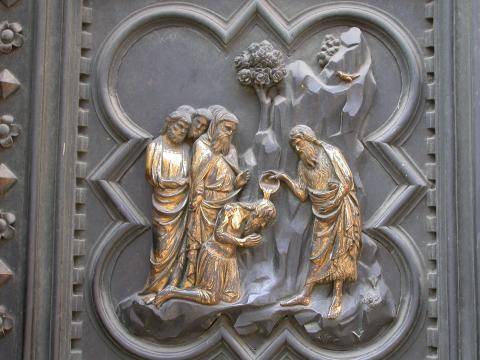 image Cuarterón de la puerta sur del Baptisterio, Florencia, Italia