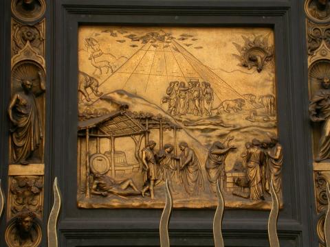 image Cuarterón de la Puerta del Paraíso del Baptisterio, Florencia, Italia