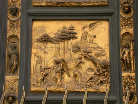 image Cuarterón de la Puerta del Paraíso del Baptisterio, Florencia, Italia