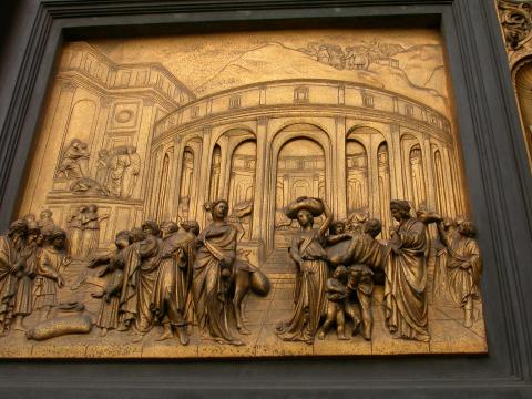image Cuarterón de la Puerta del Paraíso del Baptisterio, Florencia, Italia