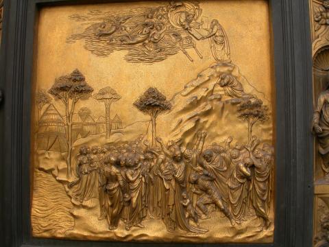 image Cuarterón de la Puerta del Paraíso del Baptisterio, Florencia, Italia