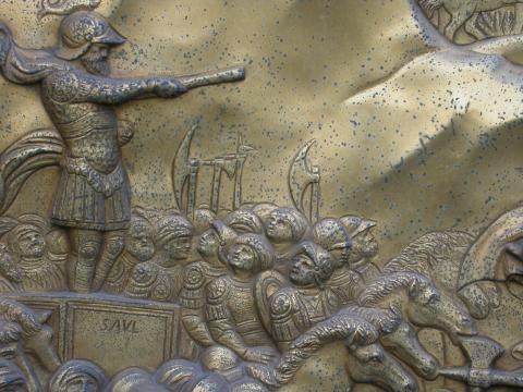 image Detalle de la Puerta del Paraíso del Baptisterio, Florencia, Italia