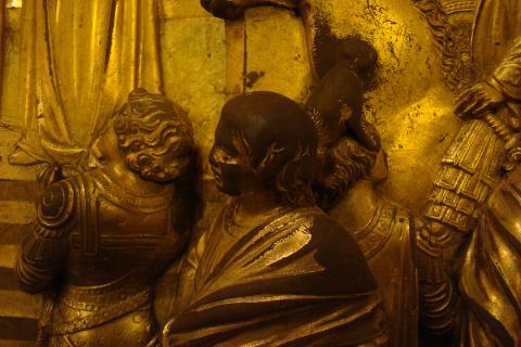 image Detalle de la Puerta del Paraíso del Baptisterio, Florencia, Italia