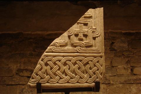 image Relieve paleocristiano en la Cripta de Santa Reparata, Florencia, Italia