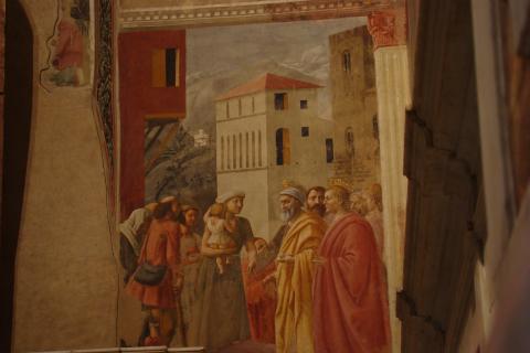 image Fresco de la Capilla Brancacci en Santa María del Carmen, Florencia, Italia