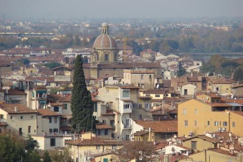 image Vista general de la Iglesia de los Escoceses, Florencia, Italia