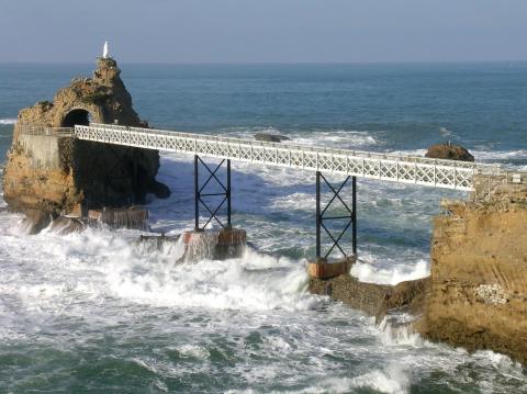 image Pasarela Le rocher de la Vierge, Biarriz, Francia