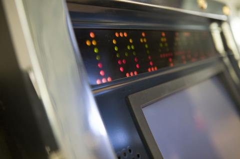image Panel luminoso de una máquina electrónica